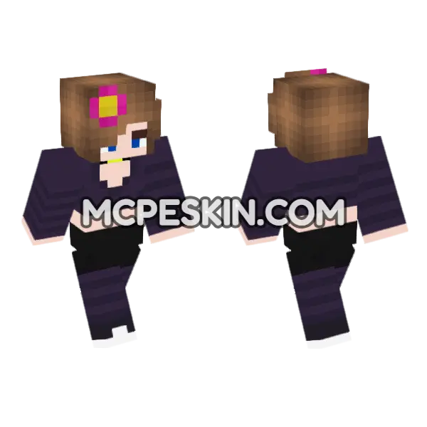 Jenny Mod Bedrock Skin Minecraft Bedrock skin, front and back