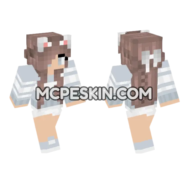 Jenny Mod Bedrock Skin Minecraft Bedrock skin, front and back