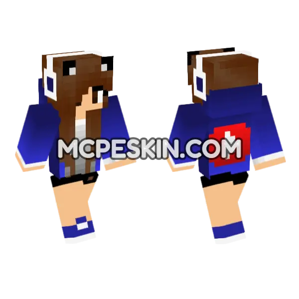 Jenny Mod Bedrock Skin Minecraft Bedrock skin, front and back