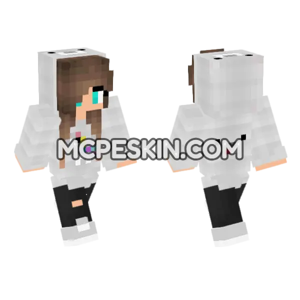 Jenny Mod Bedrock Skin Minecraft Bedrock skin, front and back