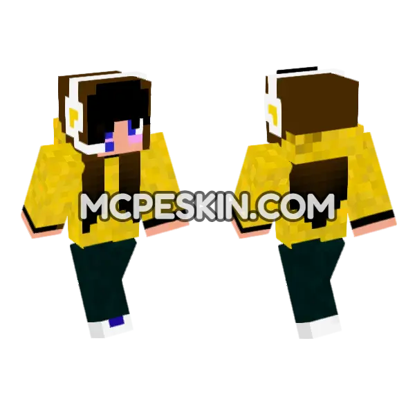 Jenny Mod Bedrock Skin Minecraft Bedrock skin, front and back
