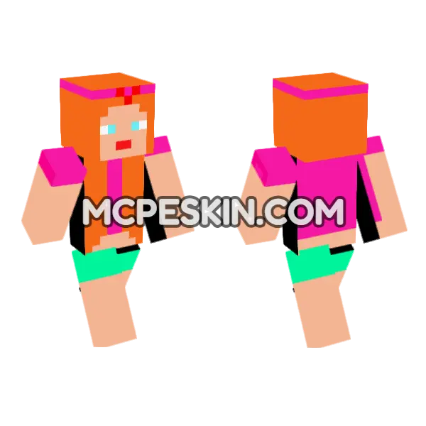 Jenny Mod Bedrock Skin Minecraft Bedrock skin, front and back