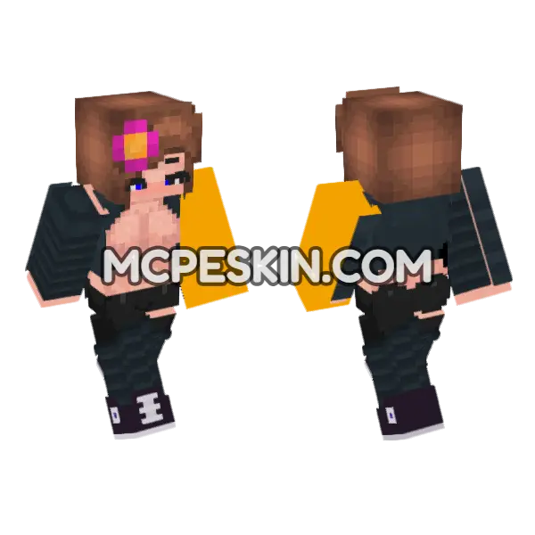 Jenny Mod Bedrock Skin Minecraft Bedrock skin, front and back