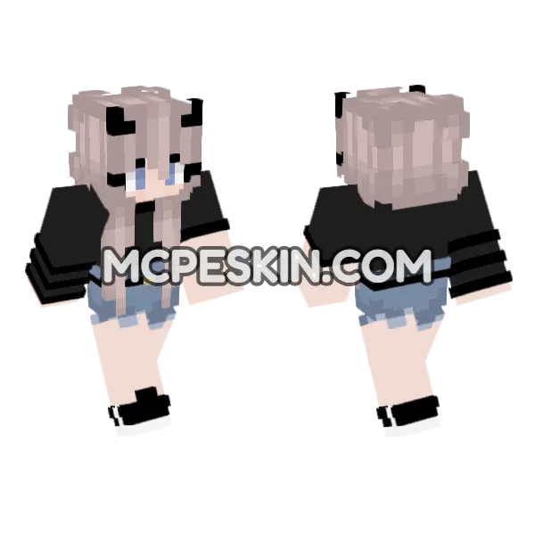 Jenny Mod Bedrock Skin Minecraft Bedrock skin, front and back