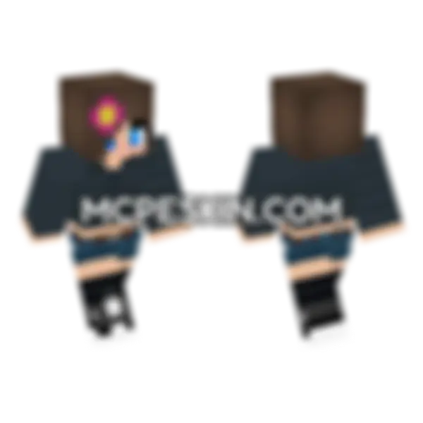 Jenny Mod Bedrock Skin Minecraft Bedrock skin, front and back