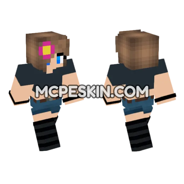 Jenny Mod Bedrock Skin Minecraft Bedrock skin, front and back
