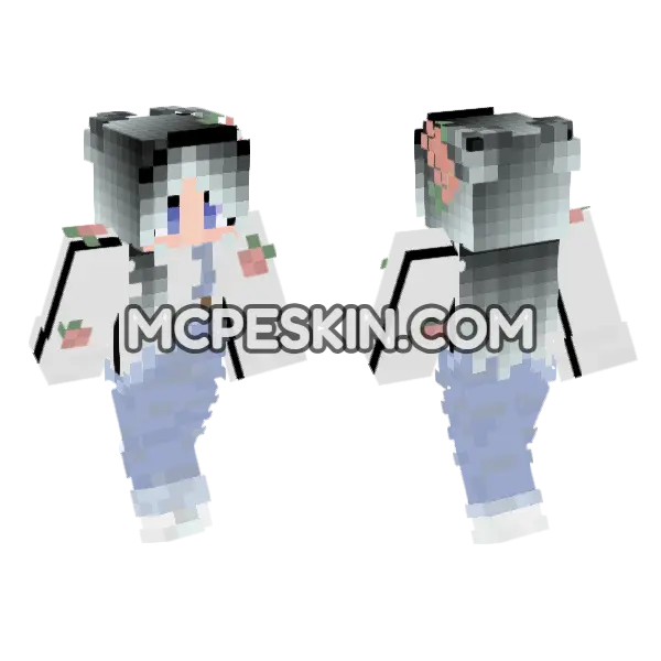 Jenny Mod Bedrock Skin Minecraft Bedrock skin, front and back