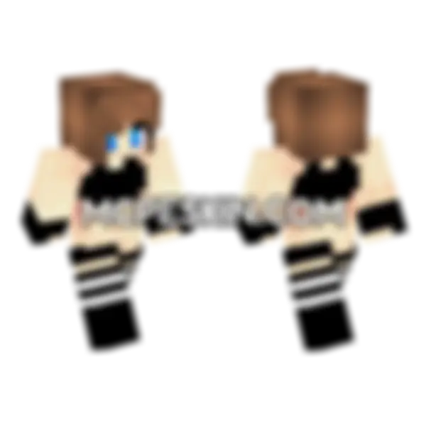 Jenny Mod Bedrock Skin Minecraft Bedrock skin, front and back
