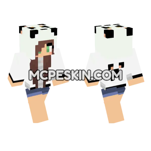 Jenny Mod HD Skin Minecraft Bedrock skin, front and back