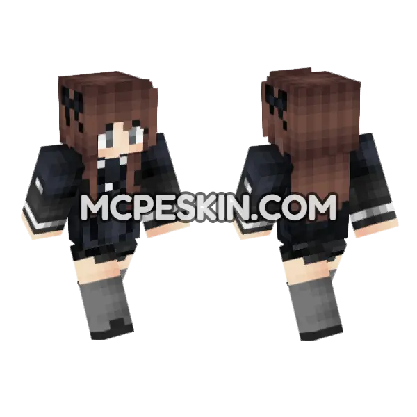 Jenny Mod HD Skin Minecraft Bedrock skin, front and back