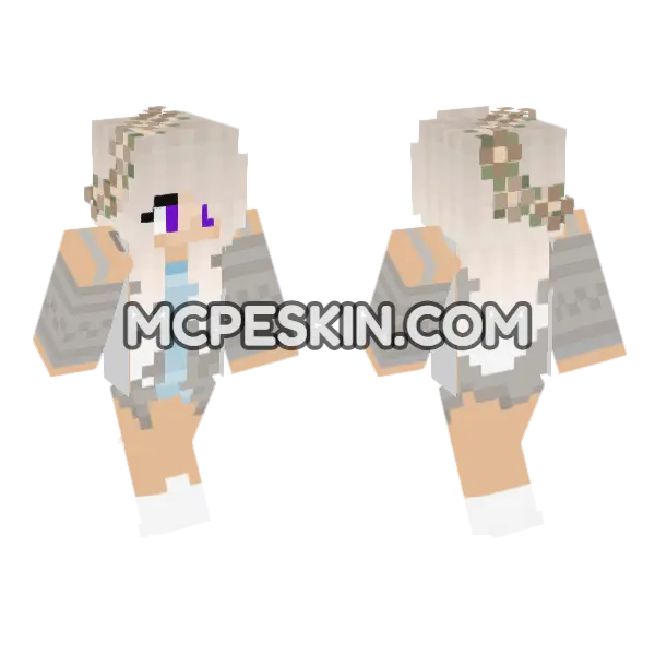 Jenny Mod HD Skin Minecraft Bedrock skin, front and back
