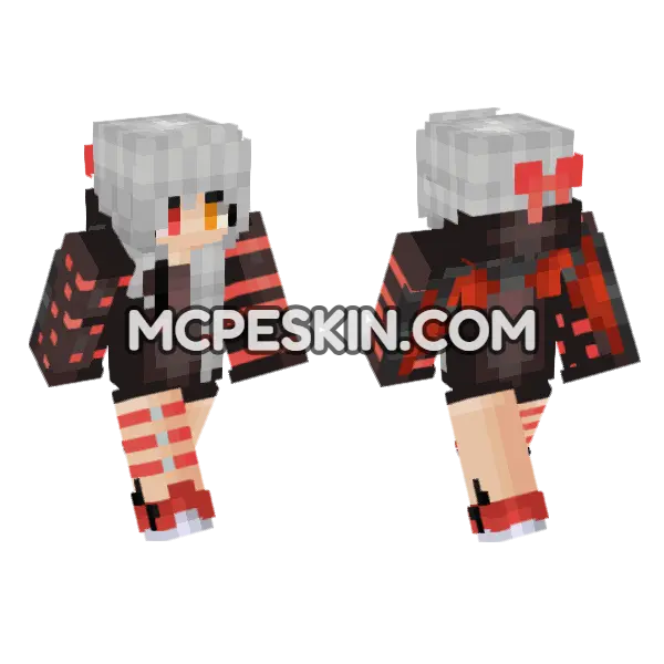 Jenny Mod HD Skin Minecraft Bedrock skin, front and back