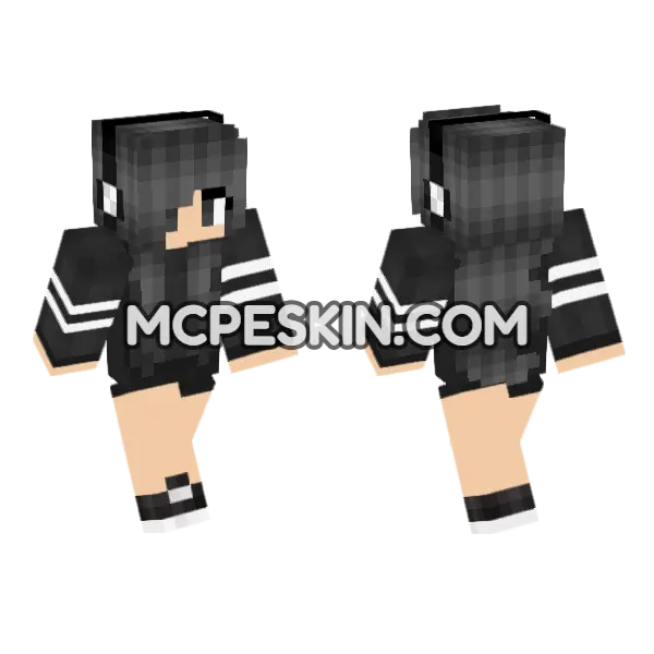 Jenny Mod HD Skin Minecraft Bedrock skin, front and back