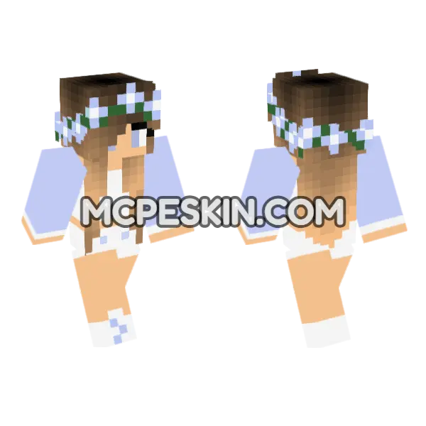 Jenny Mod HD Skin Minecraft Bedrock skin, front and back