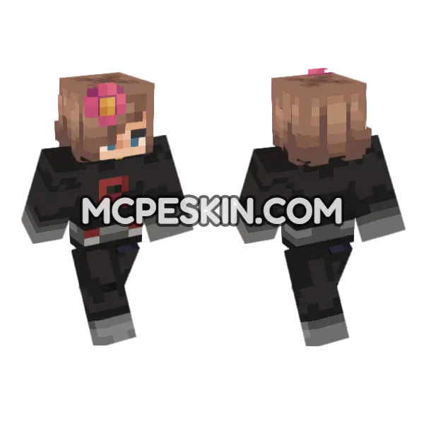 Jenny Mod HD Skin Minecraft Bedrock skin, front and back
