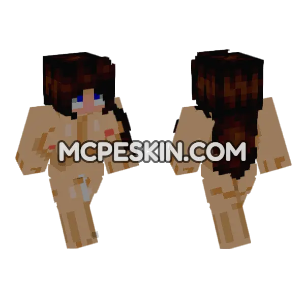 Jenny Mod HD Skin Minecraft Bedrock skin, front and back