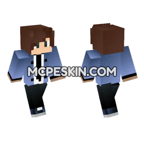 Jenny Mod HD Skin Minecraft Bedrock skin, front and back