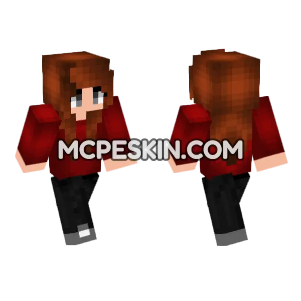 Jenny Mod HD Skin Minecraft Bedrock skin, front and back