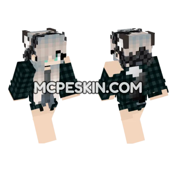 Jenny Mod HD Skin Minecraft Bedrock skin, front and back