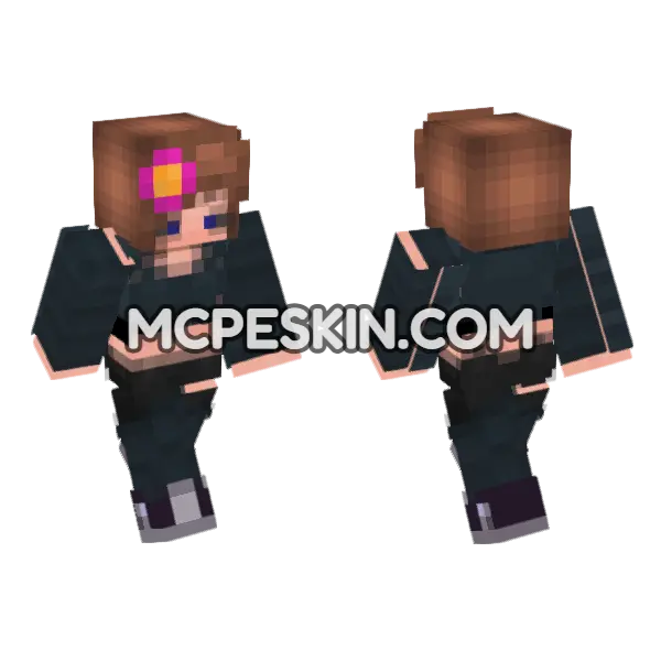 Jenny Mod HD Skin Minecraft Bedrock skin, front and back