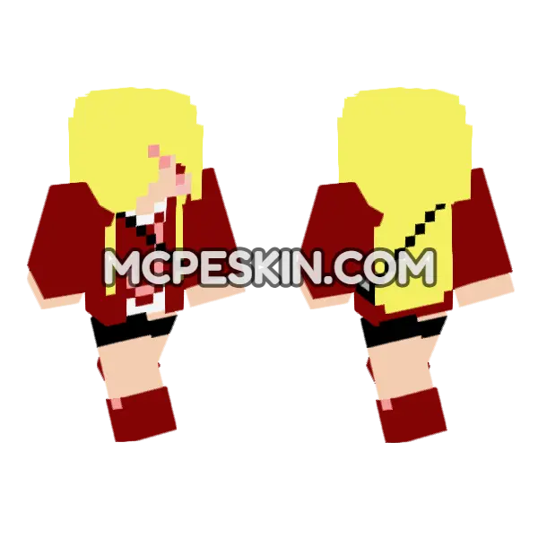 Jenny Mod HD Skin Minecraft Bedrock skin, front and back