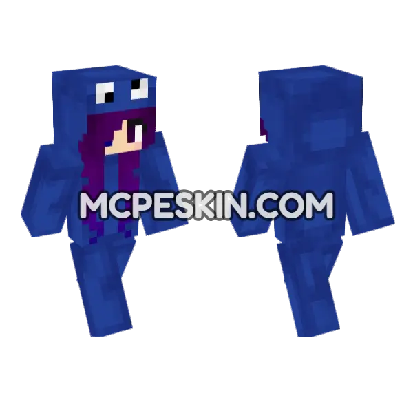 Jenny Mod Skin Minecraft Bedrock skin, front and back