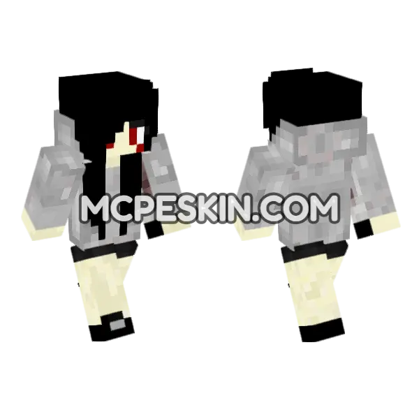 Jenny Mod Skin Minecraft Bedrock skin, front and back