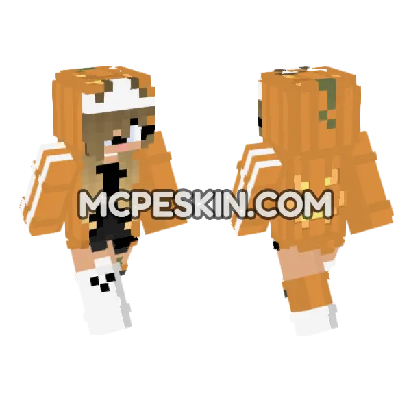 Jenny Mod Skin Minecraft Bedrock skin, front and back