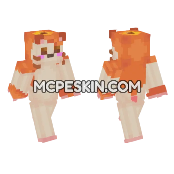Jenny Mod Skin Minecraft Bedrock skin, front and back