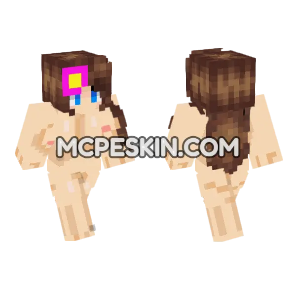 Jenny Mod Skin Minecraft Bedrock skin, front and back