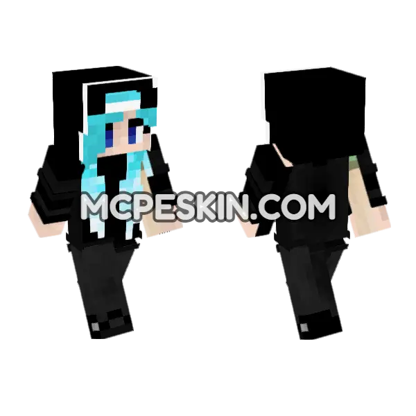 Jenny Mod Skin Minecraft Bedrock skin, front and back