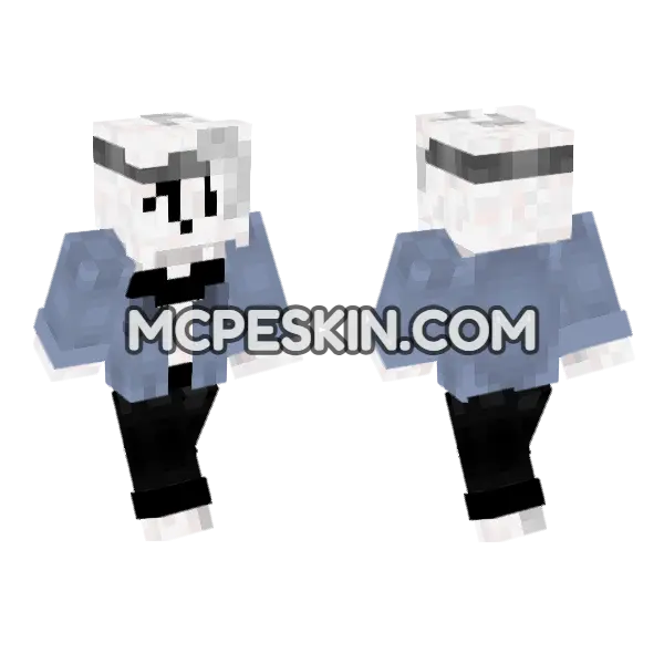 Jenny Mod Skin Minecraft Bedrock skin, front and back