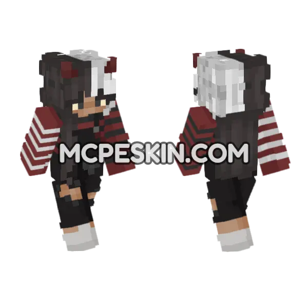 Jenny Skin Minecraft Bedrock skin, front and back