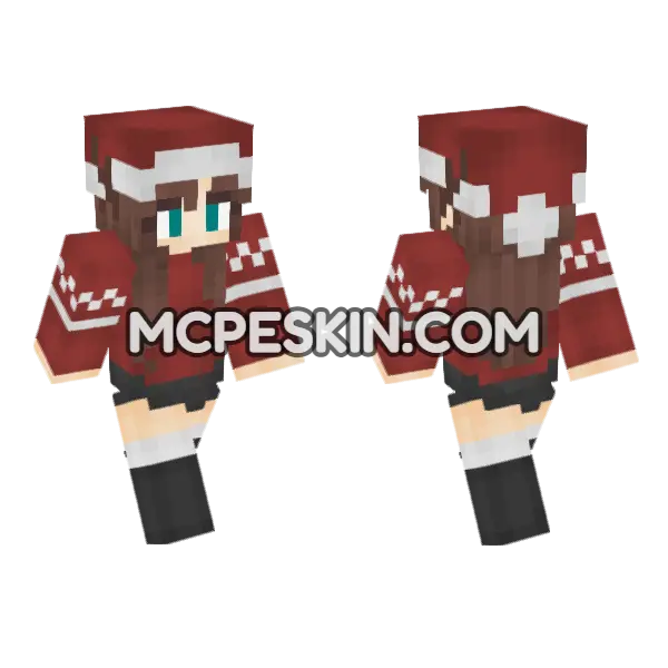 Jenny Skin Minecraft Bedrock skin, front and back