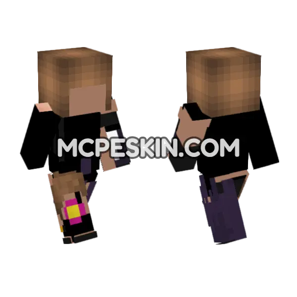 Jenny Skin Minecraft Bedrock skin, front and back
