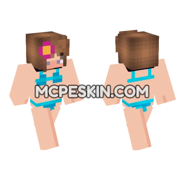 Jenny Skin Minecraft Bedrock skin, front and back