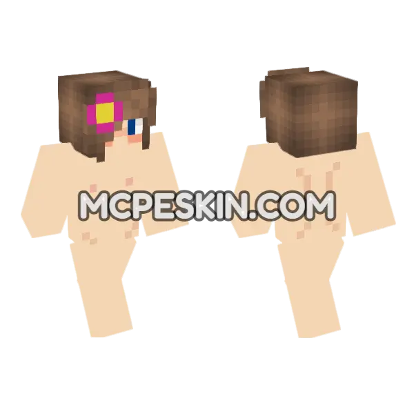 Jenny Skin Minecraft Bedrock skin, front and back