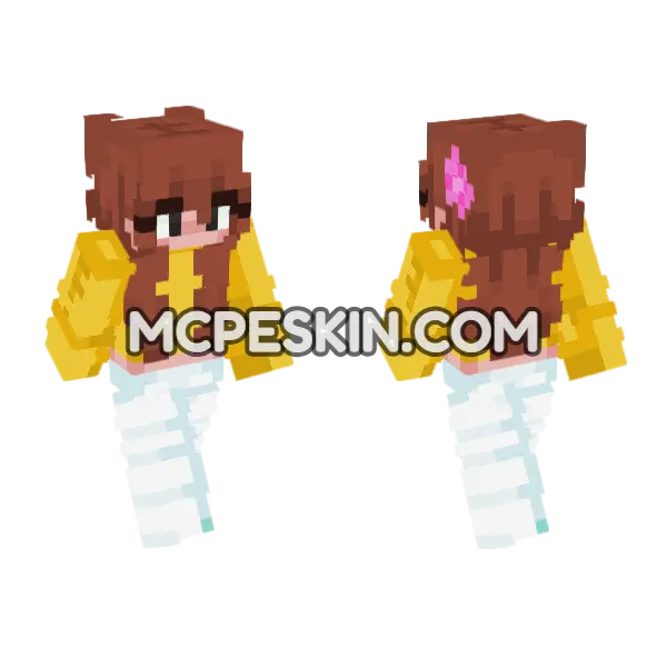 Jenny Skin Minecraft Bedrock skin, front and back