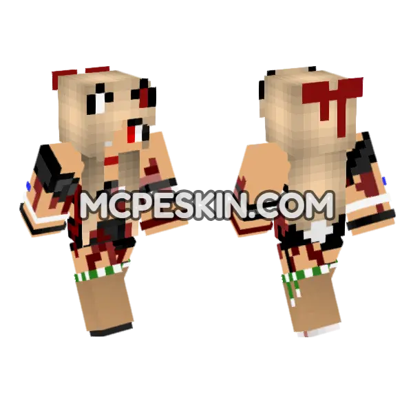 Jenny Skin Minecraft Bedrock skin, front and back