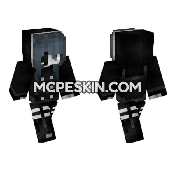 Jenny Skin Minecraft Bedrock skin, front and back