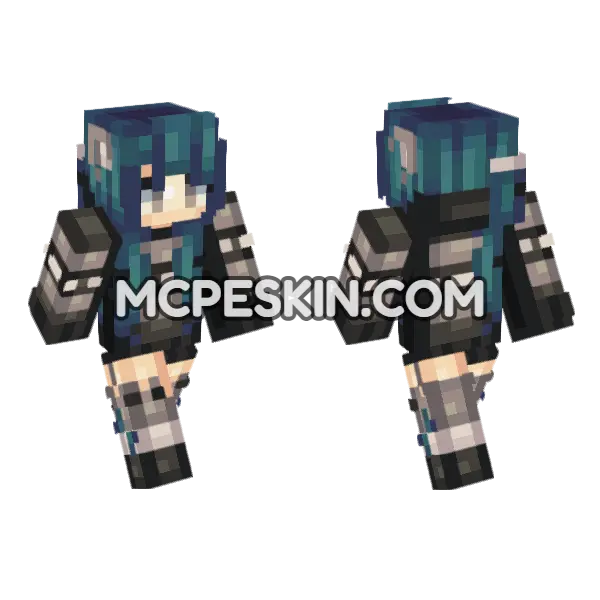 Jenny Skin Minecraft Bedrock skin, front and back