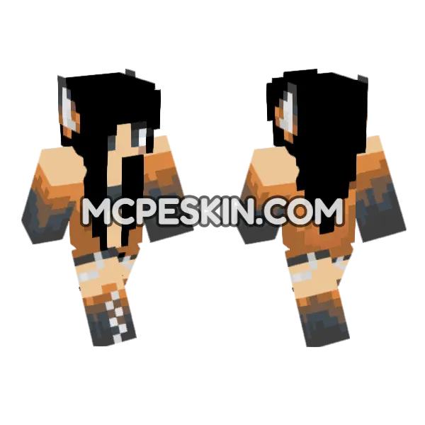 Jenny Skin Minecraft Bedrock skin, front and back