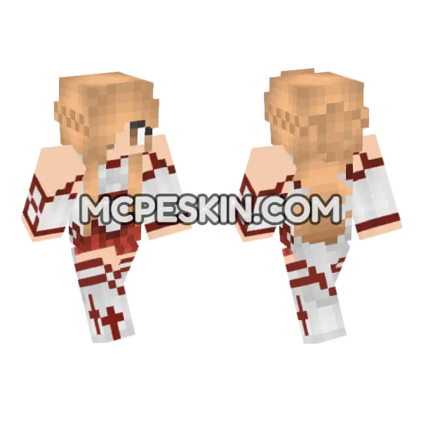 Jenny Skin Minecraft Bedrock skin, front and back