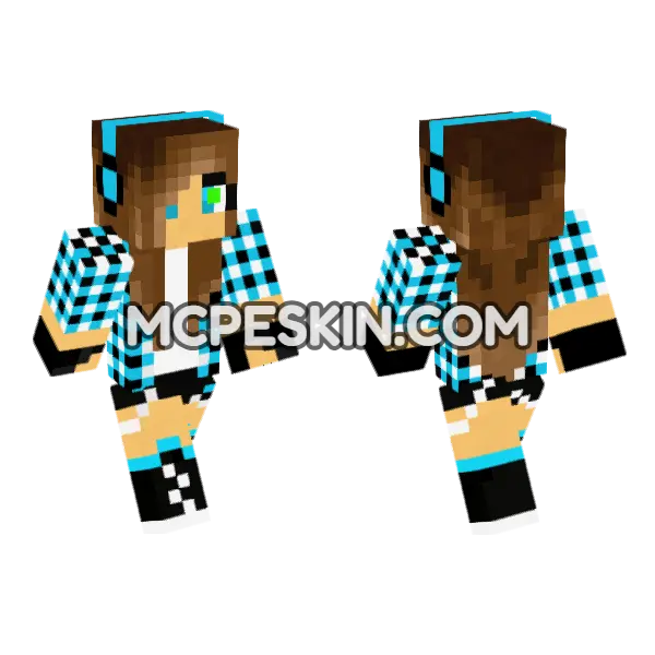 Jenny Skin Minecraft Bedrock skin, front and back