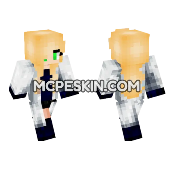 Jenny Skin Minecraft Bedrock skin, front and back