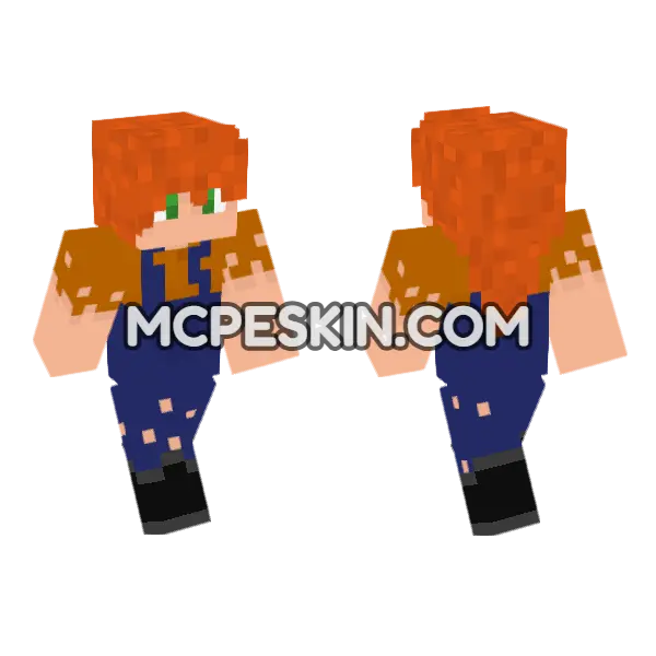 Jenny Skin Minecraft Bedrock skin, front and back