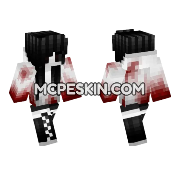 Jenny Skin Minecraft Bedrock skin, front and back