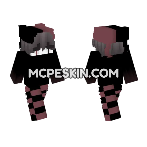 Jester 2 6635733 Minecraft Bedrock skin, front and back
