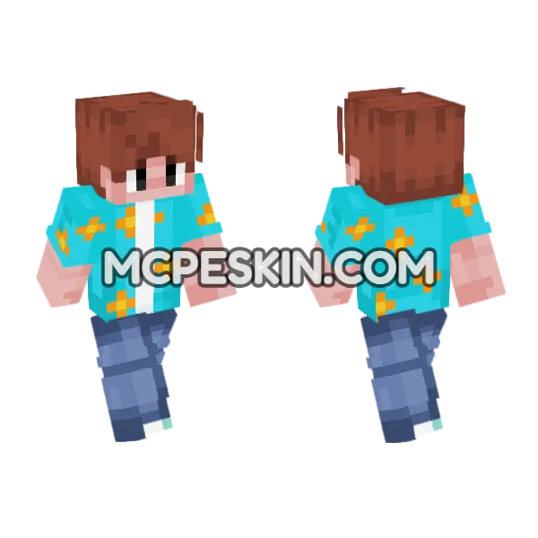 Jimmy The Boy Minecraft Bedrock skin, front and back
