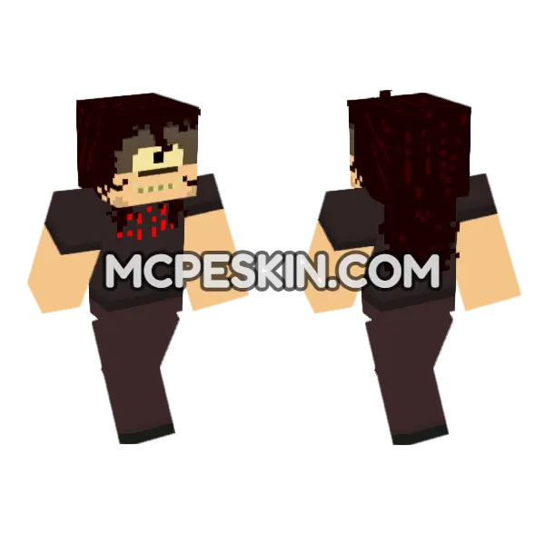 John Doe House Hunted 2 Minecraft Bedrock skin, front and back